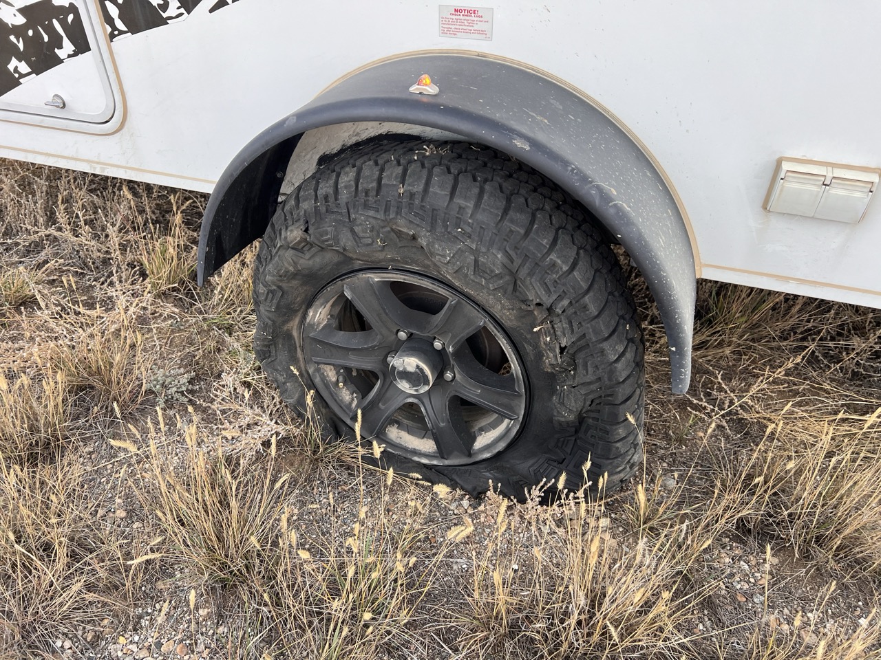 Fucked up tire