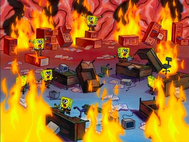 Spongebob brain chaos